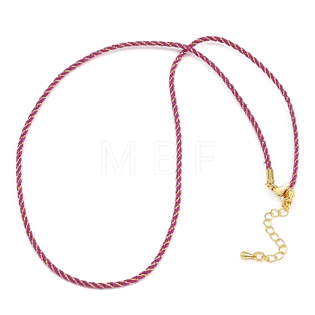 2MM Nylon Braided Cord Necklace Making MAK-A019-02G-15-1