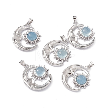 Natural Aquamarine Pendants KK-A173-04P-04-1