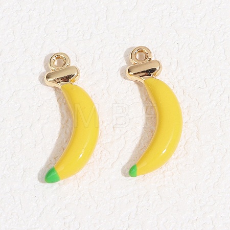 Fruit Alloy Enamel Pendants LS-ENAM-P264-02J-G-1