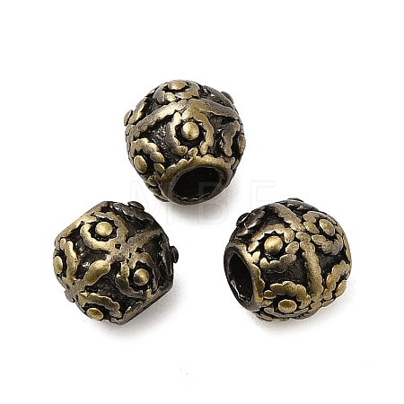 Tibetan Style Rack Plating Brass Bead KK-Q805-34AB-1