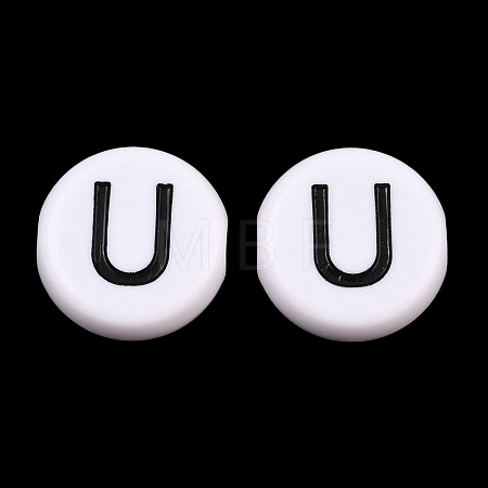 Opaque Acrylic European Beads AC-CBA3BDD-01U-1