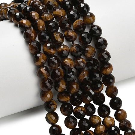 Natural Tiger Eye Beads Strands G-L642-F01-6mm-1
