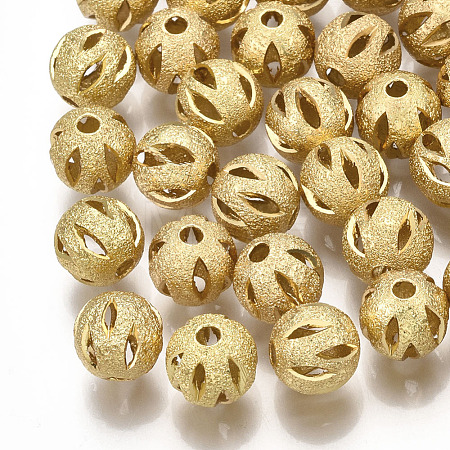 Brass Filigree Beads X-KK-S34-251C-1