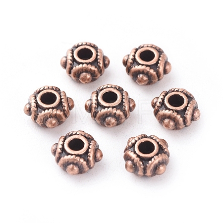 Tibetan Red Copper Metal Beads X-RLF1244Y-1