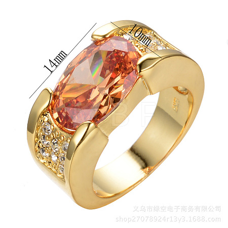 Brass with Cubic Zirconia Finger Rings FS-WG2B993-26-1