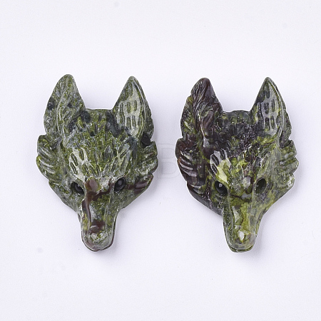 Natural Dragon Blood Jasper Pendants G-S336-69-03-1