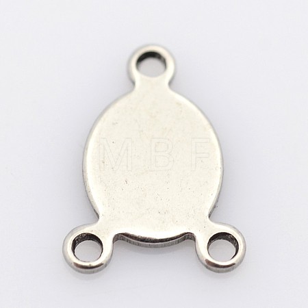 Tarnish Resistant Oval 201 Stainless Steel Chandelier Component Links X-STAS-P073-26-1