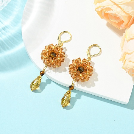 304 Stainless Steel Leverback Dangle Earrings EJEW-MZ00734-02-1