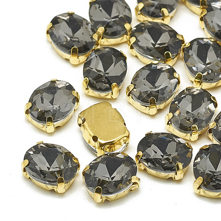 Sew on Rhinestone RGLA-T091-10x14mm-03G-1