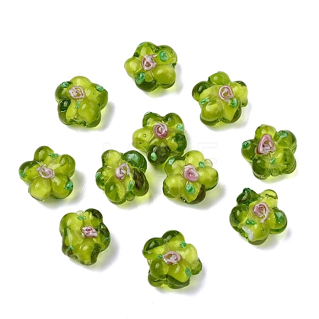 15PCS Handmade Lampwork Beads LAMP-YW0001-66E-1