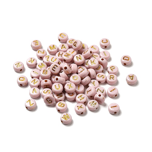 Plating Acrylic Beads OACR-P017-A03-1