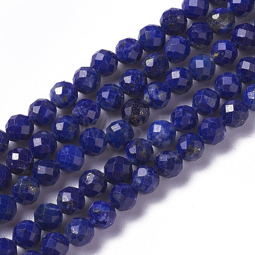 Natural Lapis Lazuli Beads Strands G-F596-15-4mm-1