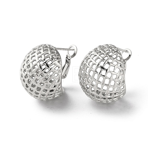 304 Stainless Steel Hollow Earrings STAS-Z052-26P-1