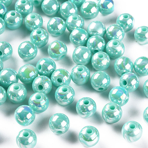 Opaque Acrylic Beads MACR-S370-D8mm-SS2107-1