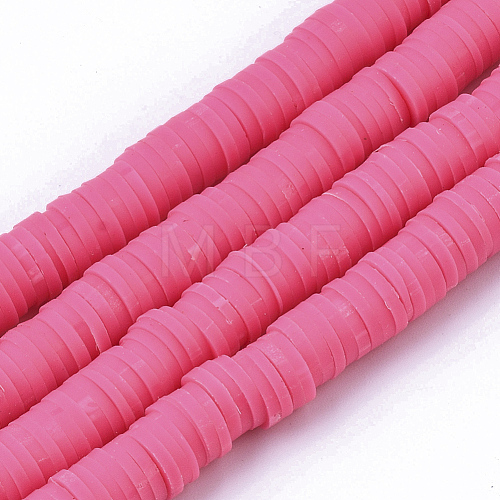 Handmade Polymer Clay Beads Strands CLAY-R089-6mm-059-1