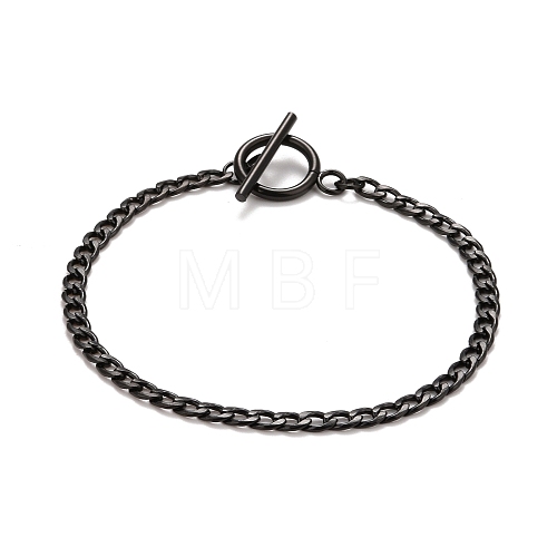 Ion Plating(IP) 304 Stainless Steel Chain Bracelets for Women or Men BJEW-A039-04EB-1
