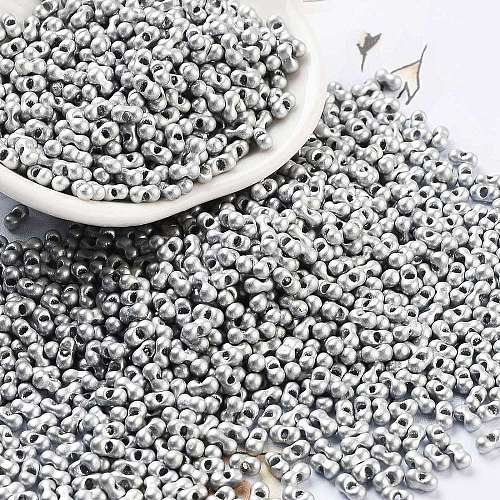 Baking Paint Glass Seed Beads SEED-A033-04L-1