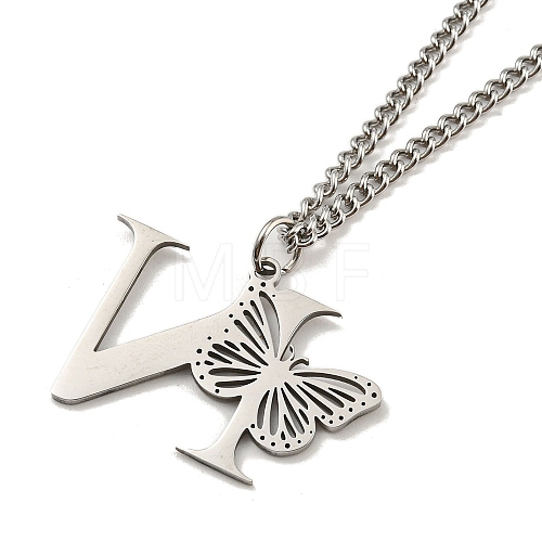 201 Stainless Steel Necklaces NJEW-Q336-01N-P-1