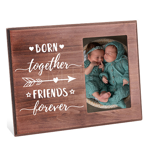 MDF Wood Photo Frames DIY-WH0231-049-1