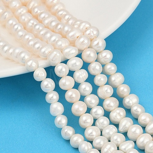 Natural Cultured Freshwater Pearl Beads Strands PEAR-I007-07Y-05A-1