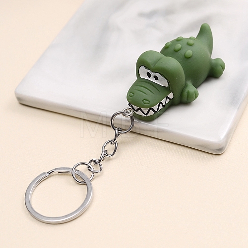 Resin Cartoon Animals Keychain PW-WG737BC-03-1