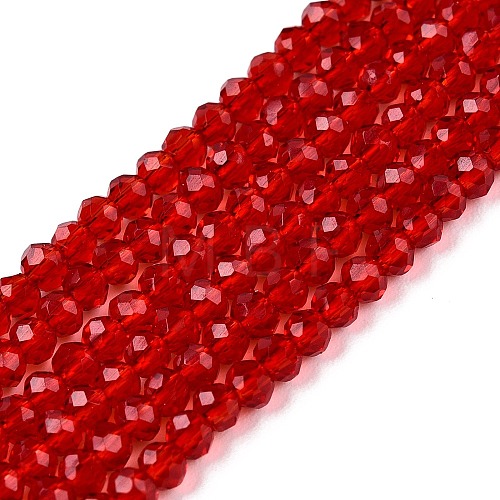 Glass Beads Strands EGLA-T021-01I-1