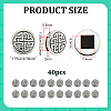 40Pcs Tibetan Style Zinc Alloy Slide Charms FIND-PH0061-43AS-2
