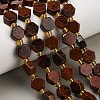 Natural Mahogany Obsidian Beads Strands G-F833-B12-01-1