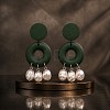 Imitation Pearl Chandelier Earrings WGBB3F3-01-4