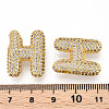 Brass Micro Pave Cubic Zirconia Pendants KK-N254-06G-H-3