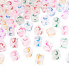 50Pcs Acrylic European Beads MACR-TADJ0001-13J-3