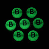 Luminous Frosted Acrylic Beads FACR-T008-02B-3