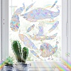 Peacock Rainbow Prism Electrostatic Window Stickers PW-WG83D84-01-4