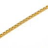 304 Stainless Steel Wheat Chain Necklace Making STAS-A028-N005G-2