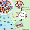 175Pcs 7 Styles Sports Theme Opaque Acrylic Beads OACR-PA0001-82-6
