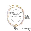 Bohemian Oval Alloy with Synthetic Turquoise Bone Shaped Beaded Necklaces FS-WG16541-04-1