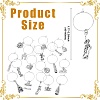 34Pcs 17 Styles Wine Glass Charms AJEW-CJ00016-2