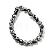 Natural Black Onyx Beads Strands G-C077-8mm-3B-4