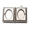 Non-Tarnish 316 Stainless Steel Locket Pendants X-STAS-P267-01P-3