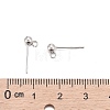 925 Sterling Silver Ear Stud Findings STER-K167-042C-S-4