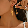 Brass Dangle Stud Earrings for Women KA1939-2-3