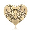 Cadmium Free & Nickel Free & Lead Free Tibetan Style Alloy Heart Big Pendants PALLOY-J564-14AB-NR-2
