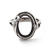 Adjustable 925 Sterling Silver Ring Components STER-C011-07AS-2