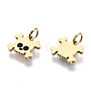 316 Surgical Stainless Steel Enamel Charms STAS-S116-355G-2