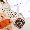 300Pcs Coconut Buttons BUTT-ME0001-25B-5