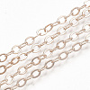 Brass Cable Chain Necklace Making MAK-T006-05RG-2