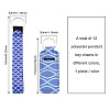 12Pcs 12 Style Polyester Pendant Keychains KEYC-BY0001-02-3