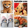 150 Pairs Felt Craft Doll Eye DIY-NB0016-43C-5
