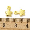 Rack Plating Brass Charms KKB-L075-013G-01-3