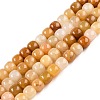 Natural Topaz Jade Beads Strands G-T138-137-4